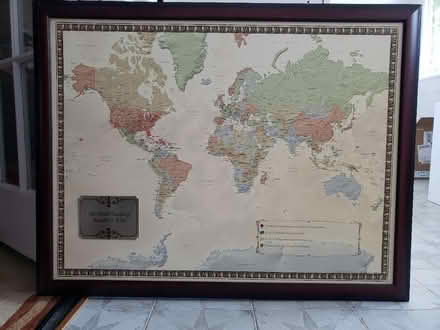 Photo of free Push pin world travel map (Petworth) #1