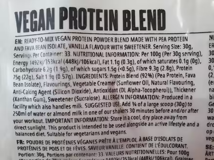 Photo of free Vegan Protein Powder - Vanilla (Totton SO40) #2