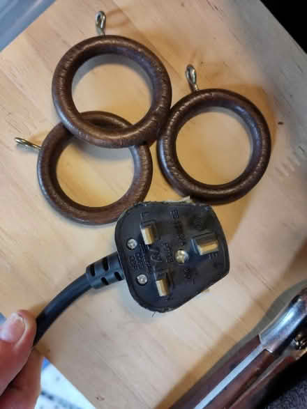 Photo of free 54 Curtain Rings - dark wood (Great Missenden, HP16) #2
