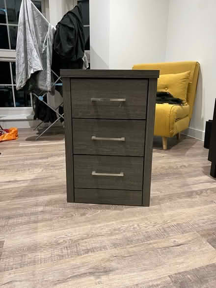 Photo of free Grey Bedside Table Wood (Hornsey, N8) #3