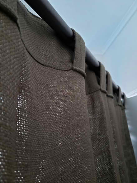 Photo of free 2 Olive curtains (Petworth) #3