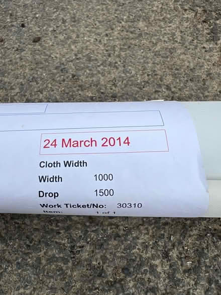 Photo of free Unused roller blind - white/cream (Bath and within 10 miles) #2