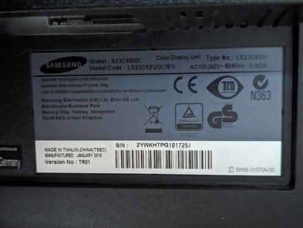 Photo of free Samsung 23" 1080p computer monitor S23C650D (Wokingham RG41) #2