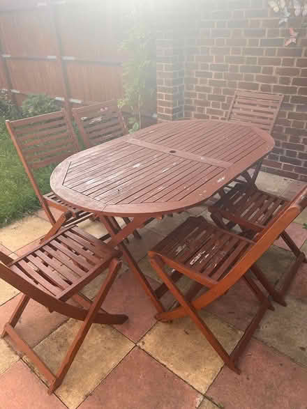 Photo of free Garden table and 6 chairs (Southwark) #2