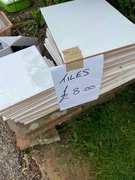Photo of free White tiles large and small (Penrith CA11) #1