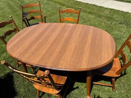 Photo of free Table and 6 chairs (Roselle) #2