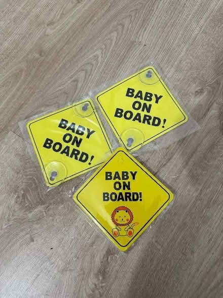 Photo of free Baby on Board Signs (Longbrnton NT NE12) #1