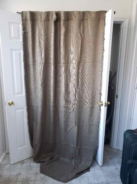 Photo of free 2 Olive curtains (Petworth) #1