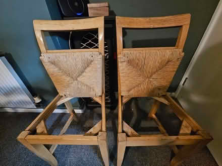 Photo of free 2 x Wooden/Wicker Chairs (Bath, BA2) #4
