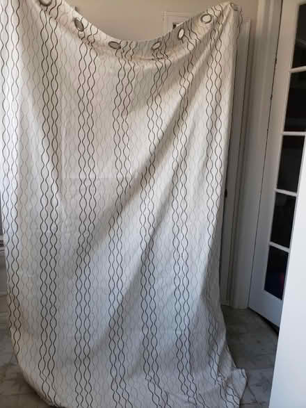 Photo of free 4 heavy white curtains (Petworth) #1
