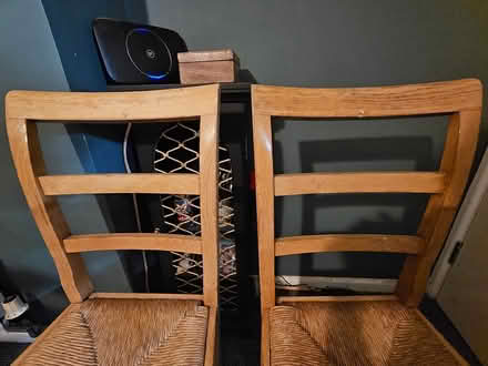 Photo of free 2 x Wooden/Wicker Chairs (Bath, BA2) #3