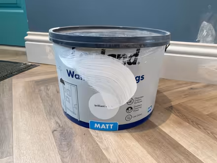 Photo of free 10l Leyland brilliant white paint (Richmond TW10) #1