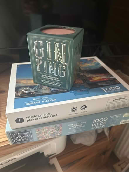 Photo of free Jigsaws and gin ping game (N22) #1
