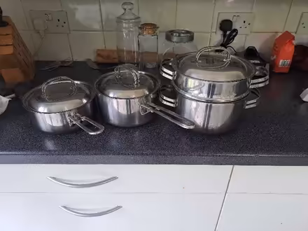 Photo of free Set of pots and pans stainless steel (NW6) #1