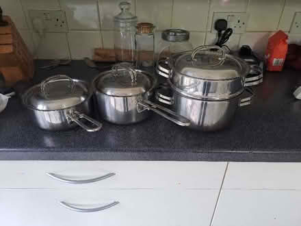 Photo of free Set of pots and pans stainless steel (NW6) #1