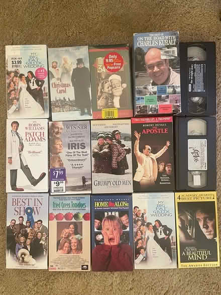 Photo of free VHS Movies, Assorted (Saratoga) #1