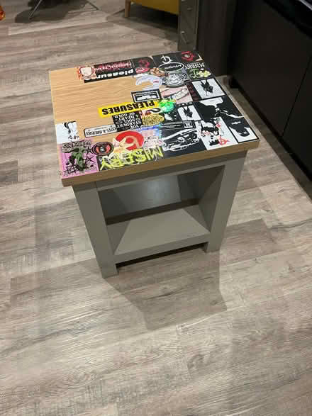 Photo of free Bedside Table grey wood (Hornsey, N8) #4