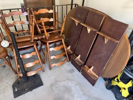 Photo of free Table and 6 chairs (Roselle) #4