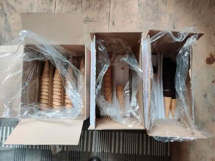 Photo of free Open boxes of ice cream cones (Grange over sands) #1