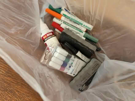 Photo of free Large white board with pens etc (Tottenham, N17) #2