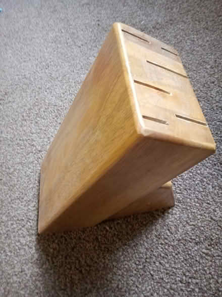 Photo of free Solid wood knife block (Southbourne) #3