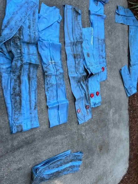 Photo of free Large pool tarp and bladders (Belmont) #4