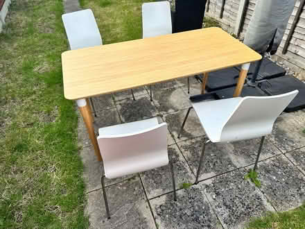 Photo of free Indoor dining table and 4 chairs (Coulsdon) #1
