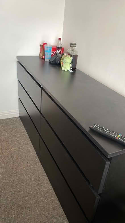 Photo of free IKEA black chest of drawers (Loughborough, LE11) #2