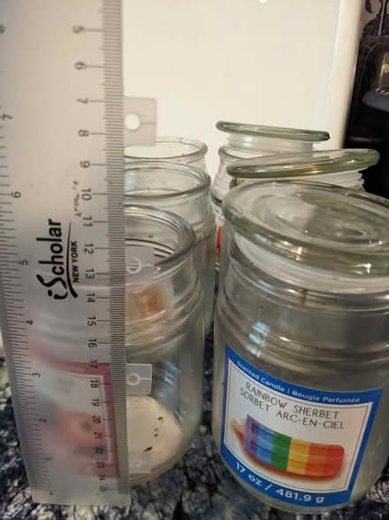 Photo of free Empty candle jars (6) (Inwood, Manhattan) #1