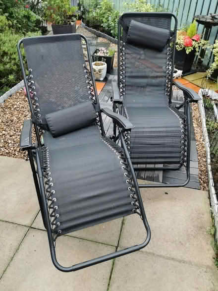 Photo of free 2 Garden loungers (Haresfinch) #1