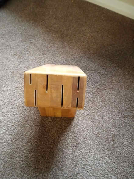 Photo of free Solid wood knife block (Southbourne) #1