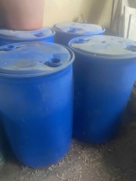 Photo of free On CURB 55 gallon drums, food grade (Ardmore) #1