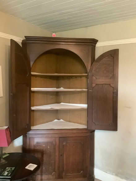 Photo of free Antique Oak corner cupboard (Bishop Auckland) #2