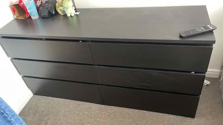 Photo of free IKEA black chest of drawers (Loughborough, LE11) #1