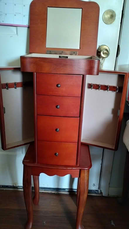 Photo of free Standing jewelry box 37h x 13w x10d (Hatfield 19440) #1