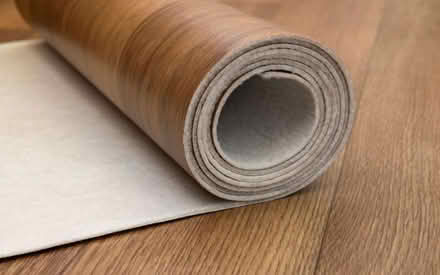 Photo of Lino temporary covering in kitchen (St Mary's GL6) #1