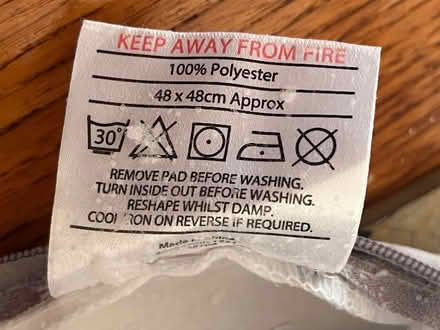 Photo of free Two Polyester Velvet Cushions 48cm 19in (New Malden KT3) #4