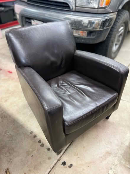 Photo of free Faux Leather armchair (Salmon Creek/Mt Vista (98686)) #1