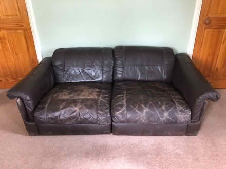 Photo of free Fifty year old leather settee (Fulwood S10) #1