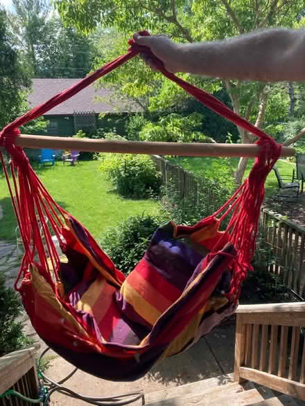 Photo of free Hammock style swing chair (Evanston, near Penny Park) #1
