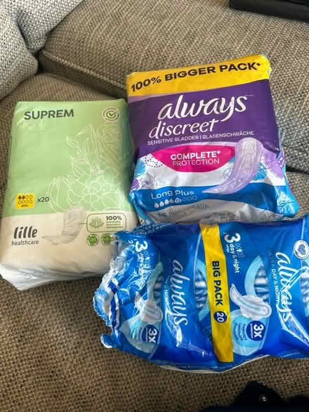 Photo of free Sanitary Products (OX7 Chipping Norton) #1