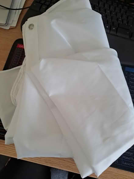 Photo of free White shower curtain (Wigan WN1) #1