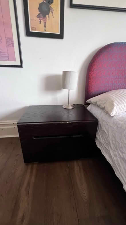 Photo of free Mahogany drawers + beside table set (East Finchley) #2
