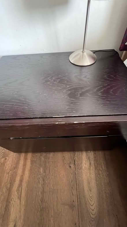 Photo of free Mahogany drawers + beside table set (East Finchley) #3