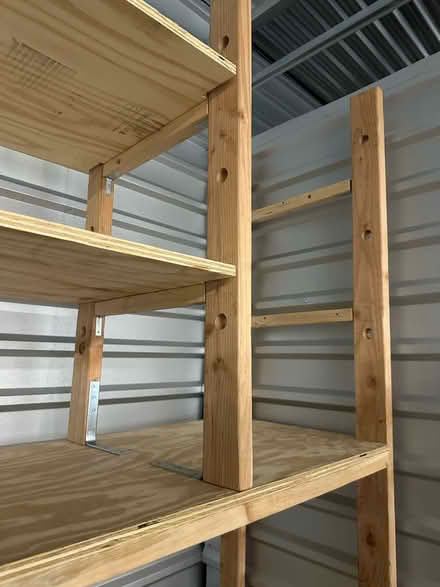 Photo of free Tall wood shelves for storage (Spring Valley Rd & Montfort Dr) #2