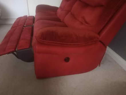 Photo of free 4 seater reclining sofa (manual) (CW11 Elworth)