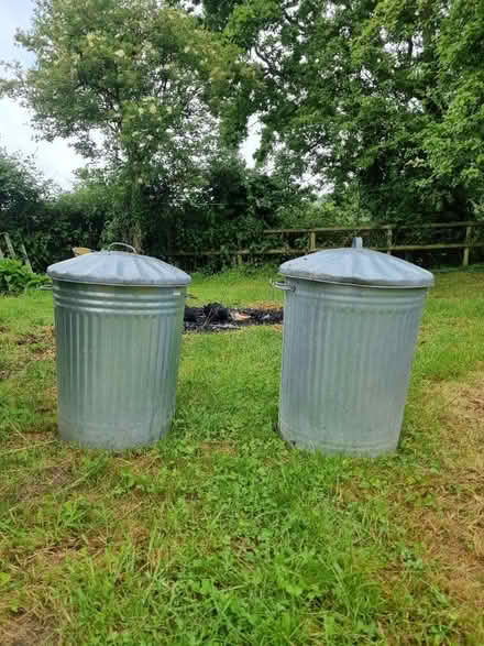 Photo of free 2 x galvanised bins (WR13 Newland) #1
