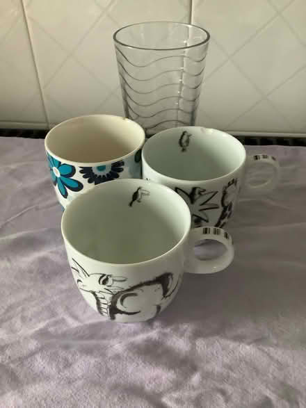Photo of free Mugs and glass (chipped) (Jennyfields HG3) #1