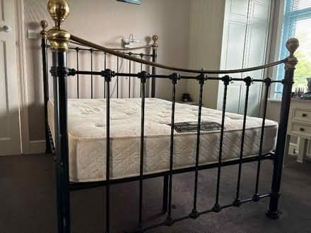 Photo of free Metal double bed frame - with or without matress (Catford South SE12) #1