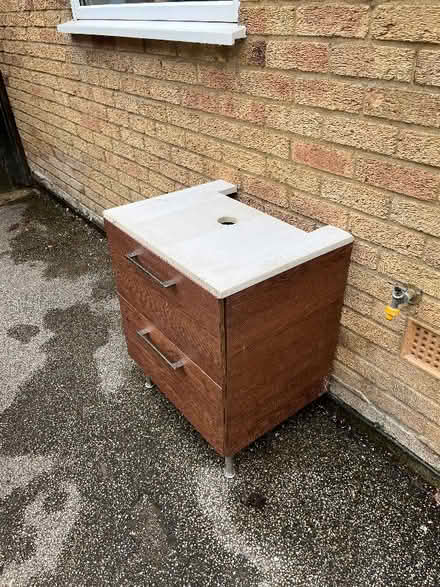 Photo of free 2 drawer bathroom vanity unit (Leighton Buzzard LU7) #1